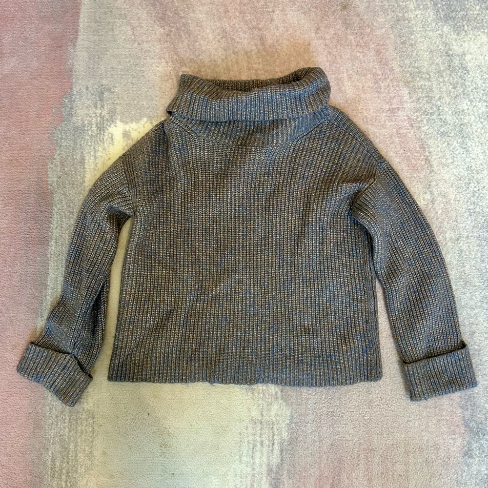 Cozy Gray Turtleneck Sweater